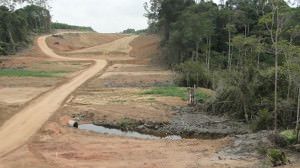 Obras da nova estrada Jacaraípe x Nova Almeida - Serra ES