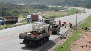 No trecho. além da escuridão há obras inacabadas do trevo de Cidade Pomar. Foto: Arquivo TN