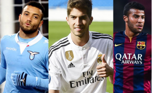 Felipe Anderson da "Lazio", Lucas Silva (Real Madrid) e Rafinha (Barcelona) são algumas das jovens estrelas que estarão no Cleber Andrade. Fotos: Divulgação