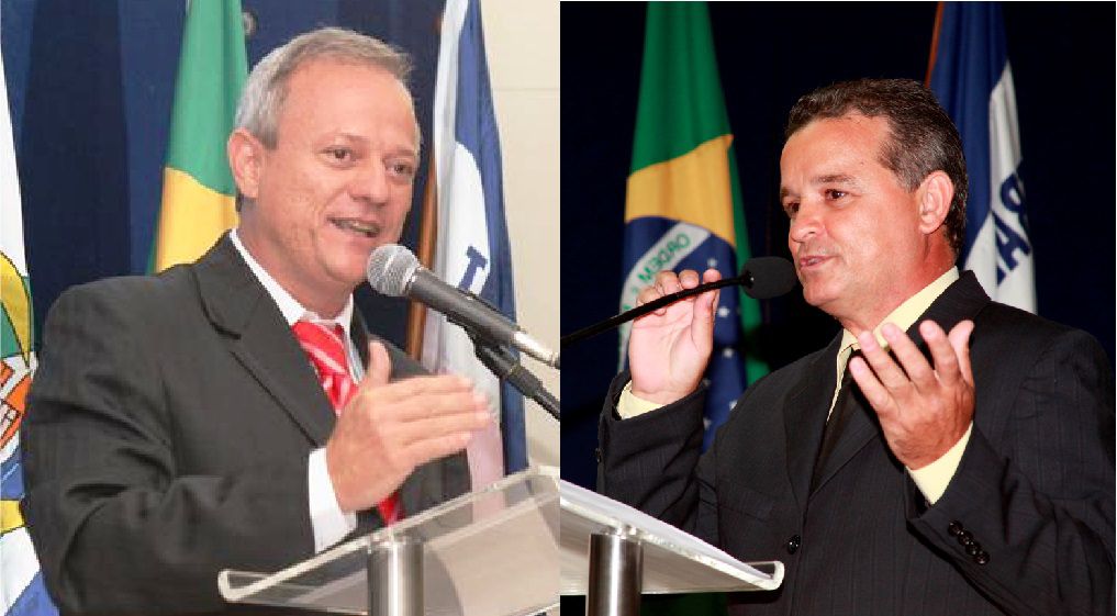 O governista Guto Lorenzoni (PP) e o oposicionista Boy do INSS (PSB): ânimos acirrados na Câmara.