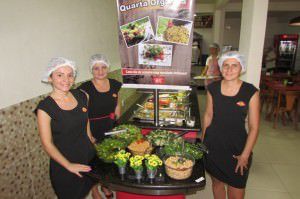 O restaurante Sabor da Serra oferece cardápio saudável. Foto: Fabio Barcelos