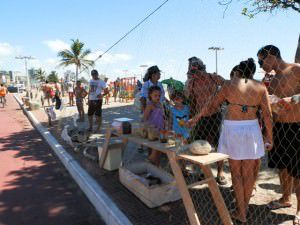 A primeira edição da Intervenção Ambiental Urbana contou com uma pequena exposição. Foto: Divulgação/Claudiney Rocha