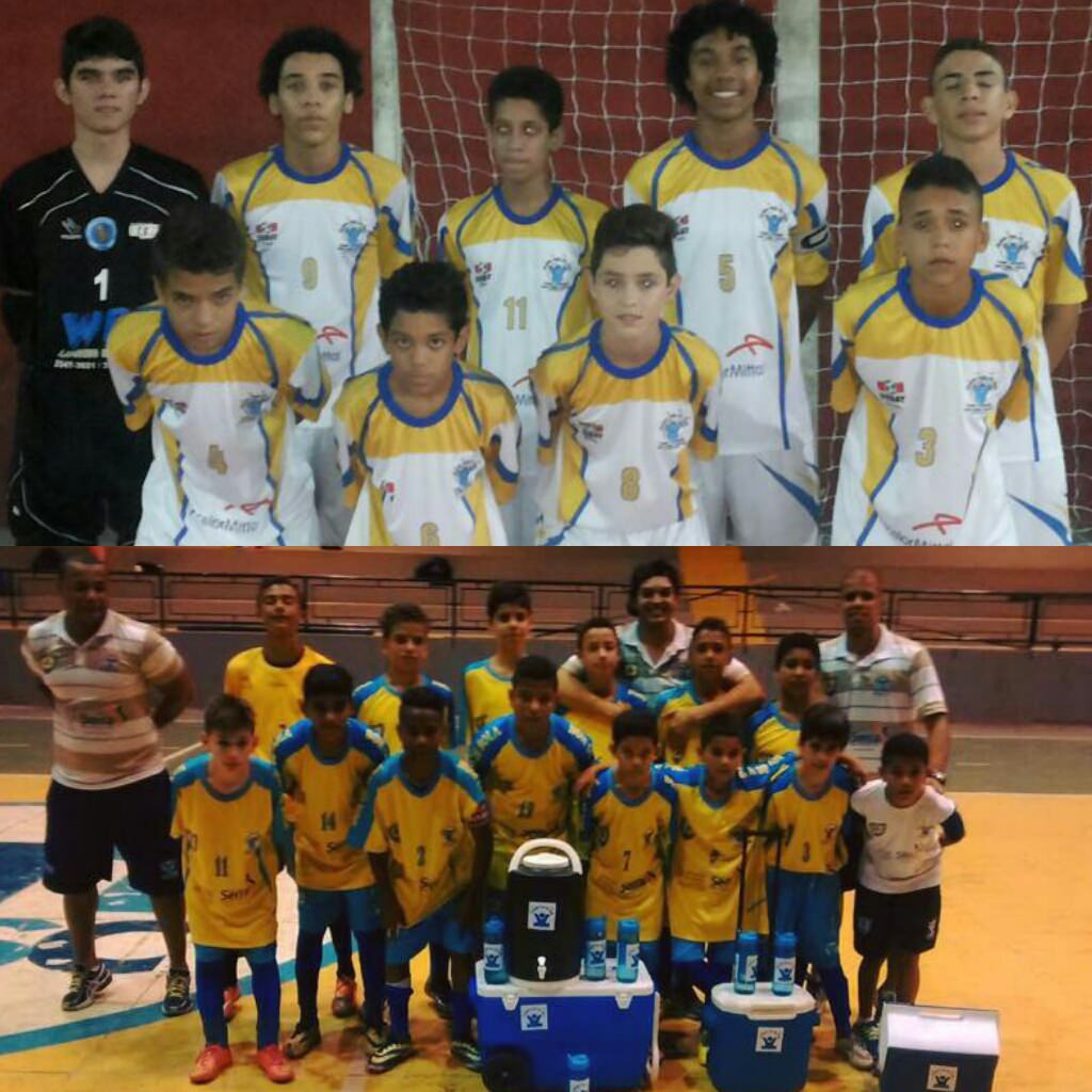O sub-13 e 15 do Projeto Bom de Bola, vão disputar suas finais hoje (21). Foto: Divulgação