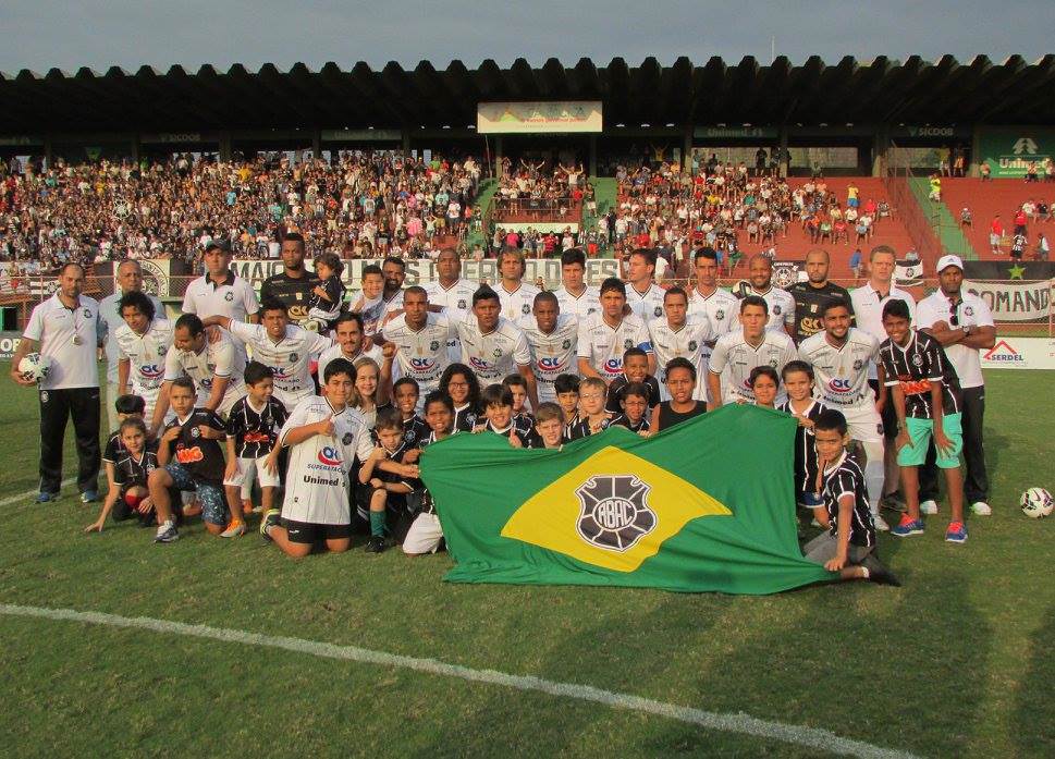 O time do Rio Branco em jogo no Engenheiro Araripe. Foto: Divulgação