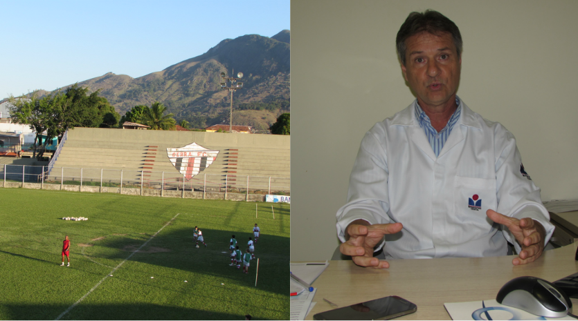 O estádio Robertão na Serra Sede: Carlos Cândido têm a proposta de vender o espaço para quitar dívidas do clube e montar um CT. Fotos: Bruno Lyra