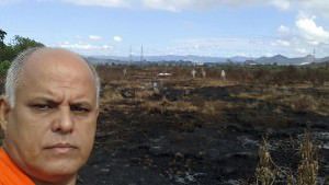 O Capitão Olimar Silva afirmou que em poucos dias o incêndio estará extinto. Foto: Divulgação / Defesa Civil.