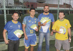 Eber, Rodrigo, Bebeto e Márcio: expectativa para o maior evento esportivo do planeta. Foto: Fábio Barcelos