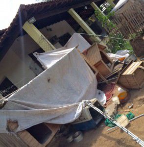 Situação de um dos espaços do sítio onde fica o Auau Carente. Foto: Reprodução Facebook