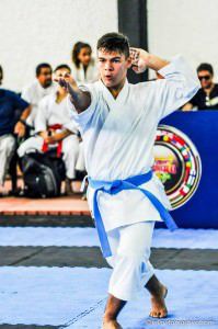 Bruno Conde é o sexto melhor karateca do mundo na categoria Kata Junior. A foto é de Felipe Tamashiro