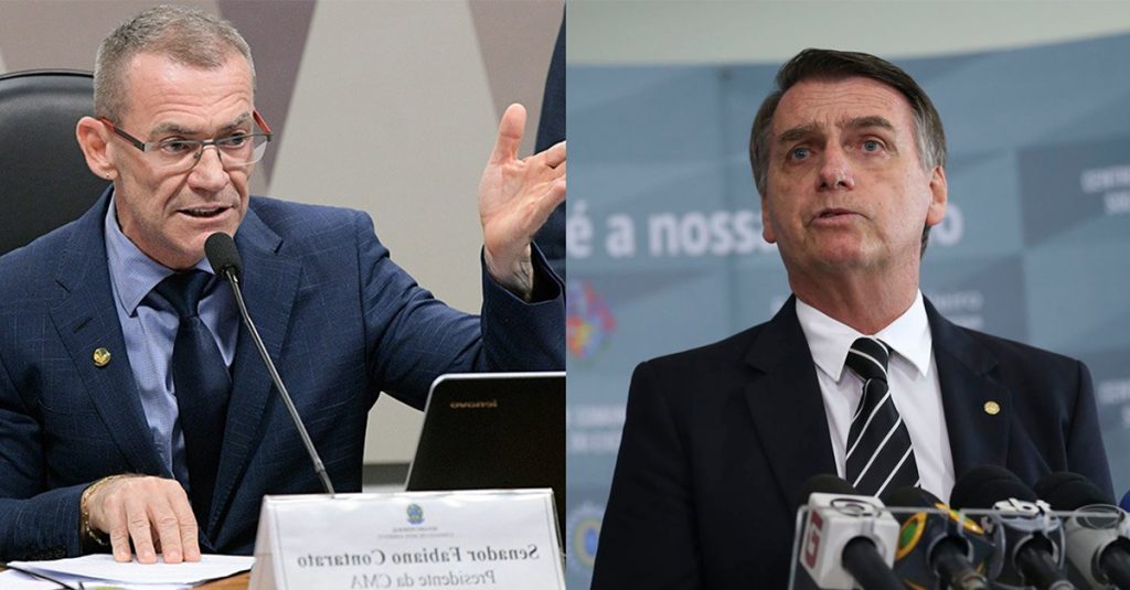 contarato e bolsonaro