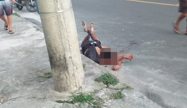 homem espancado na serra