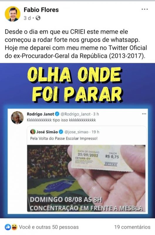 Postagem Fábio Flores