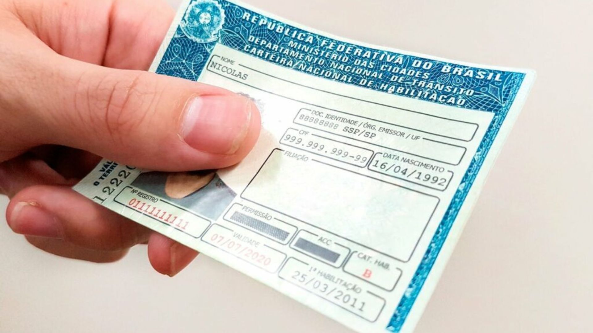 CNH Social Carteira de motorista de graça